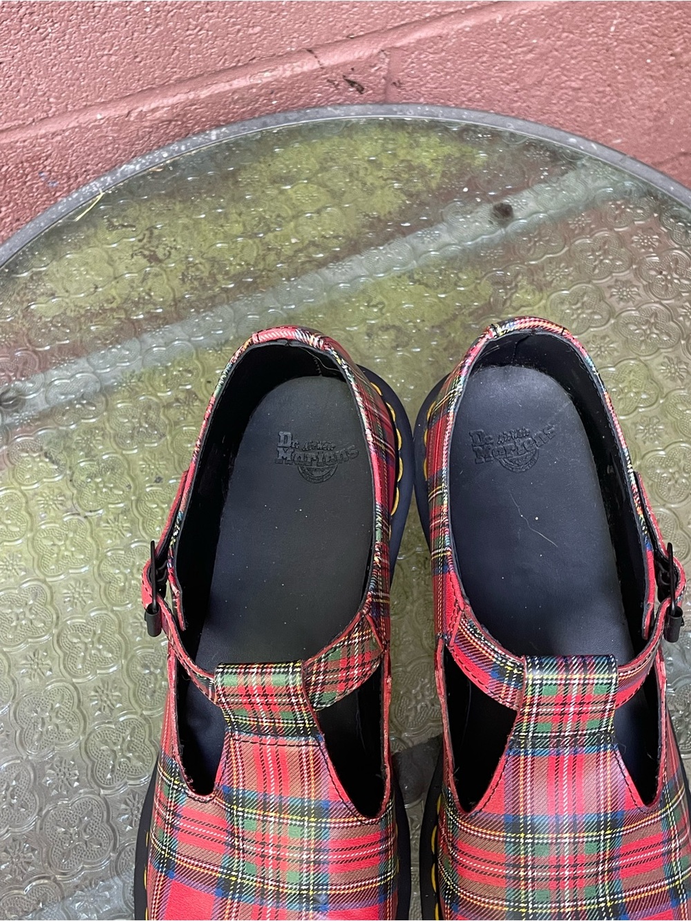 Dr Martens Sofia Plaid Mary Jane Shoes Size 10 - Picture 12 of 15